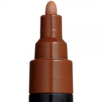 Marker UNI Posca PC-5M, varf rotund, 1.8-2.5mm, maro - M329 - Img 3