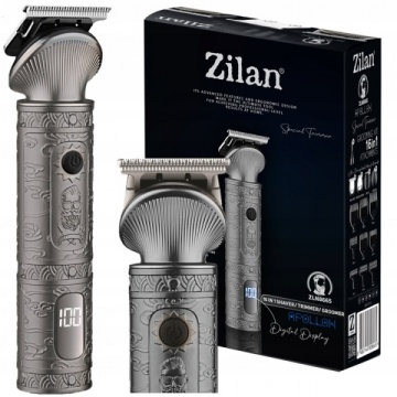 Masina de tuns Zilan ZLN8665, 6 capete, 8 nivele de taiere, autonomie 170 min, gri - Img 6