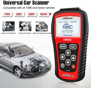 Scanner diagnoza auto OBD2 profesional, cititor coduri eroare, resetare Check Engine, compatibil universal benzină, portabil, pentru toate marcile dupa 1996 - Img 6