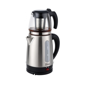 Set fierbator electric plus ceainic Zilan ZLN3581 – 2200W, 1.7L + 0.9L, inox negru