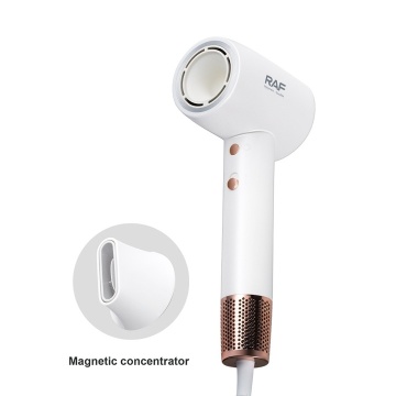 Uscator de par Raf R423 1600W, 2 viteze, 3 trepte temperatura, cap magnetic, alb - Img 2