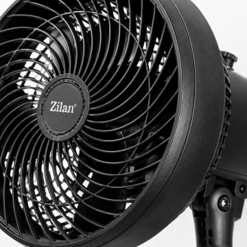 Ventilator aer cu picior Zilan ZLN2556, 65W, 3 trepte viteza, oscilatie, negru - Img 3
