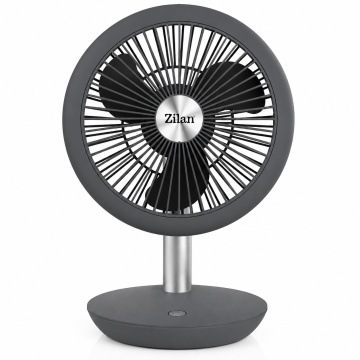 Ventilator portabil reincarcabil Zilan ZLN4000, USB, 5W, 18 cm, gri