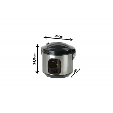 Zilan Aparat de gatit ZLN2793 2 in 1, 500 W, 1.5 L, gatit orez si abur, alb-negru - Img 3