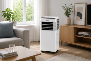 Aer conditionat portabil Zilan ZLN7101, 9000 BTU, 3 in 1 racire dezumidificare ventilatie, timer, alb - Img 6