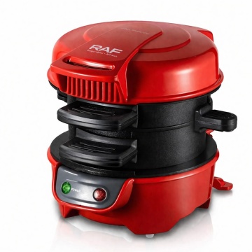Aparat Burger Maker si Sandwich Raf R666 600W Placi Antiaderente Rosu - Img 8
