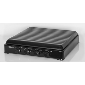 Aragaz 4 ochiuri Zilan ZLN-7079, negru, doar GPL butelie, compact, protectie emailat - Img 2