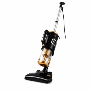 Aspirator vertical cu fir multifunctional 3 in 1 Hoffmans HM-8803 Putere 1800W, Filtrare multipla, Cablu 4.8m, Negru/Gold
