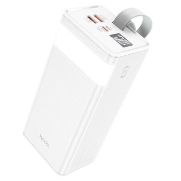 Baterie externa Hoco J86, 40000mAh, 22.5W, USB-C PD, QC 3.0, LED, alb - Img 1