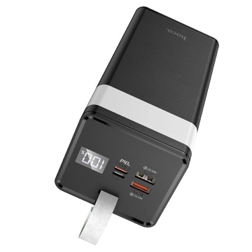 Baterie externa Hoco J86A, 50000mAh, 22.5W, USB-C PD, QC 3.0, LED, negru - Img 4