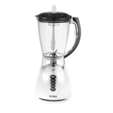 Blender FLORIA ZLN3081 – 300W, Vas plastic 1.5L, 3 viteze, Functie Pulse, alb