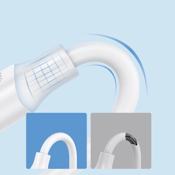 Cablu date si incarcare USB-A la USB-C Joyroom 3A fast charge, 25cm, Alb S-A9 - Img 4