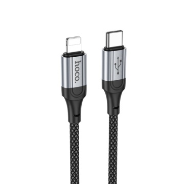 Cablu Type-C la Type-C, Hoco X102, PD60W, QC3.0, 3A, Braided, 1m, negru - Img 2