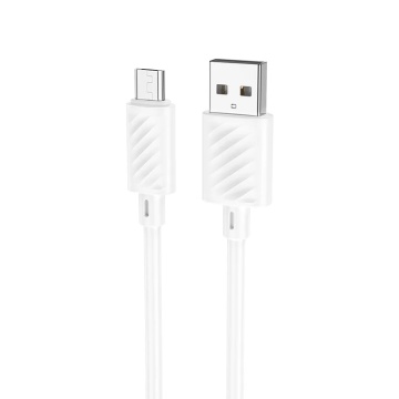 Cablu USB-A la MicroUSB, Hoco X88, 18W, 2.4A, 1m, alb - Img 2