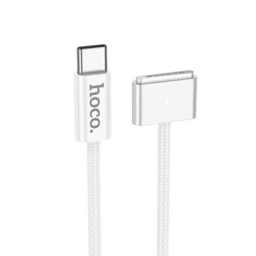 Cablu USB-C la Mag3, Incarcare Magnetic Hoco X103, 140W, 2M, alb - Img 4