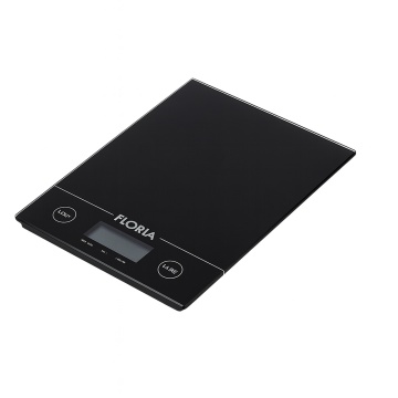 Cantar de bucatarie digital ZLN1686 – 5 kg, Tara, LED, sticla, negru