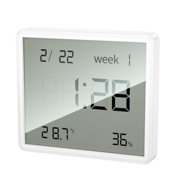Ceas electronic de interior, Hoco HX41, LCD crystal, 15" refresh time, alb - Img 3