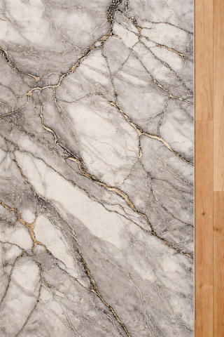 Covor Livario Imperial Effect Carrara, Modern Soft Lux, 2450 g/m² White Gold - Img 4