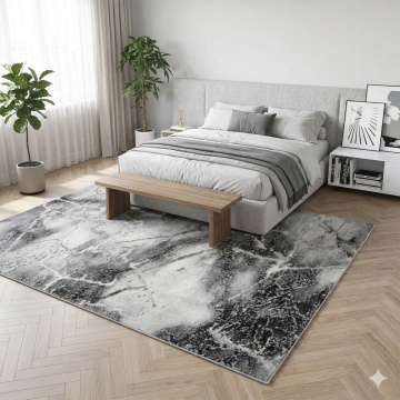 Covor Modern Livario Imperial Effect Gresie Grey Grey - Img 3