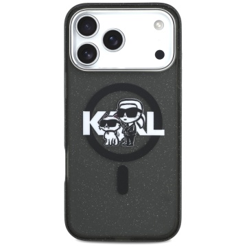 Husa Karl Lagerfeld pentru APPLE iPhone 17 Pro Max - MagSafe, Rezistenta, TPU cu sclipici, negru - Img 3