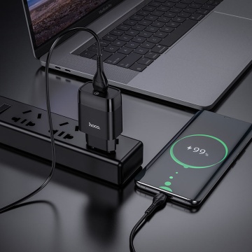 Incarcator Retea Hoco C72Q, 18W, 1xUSB-A, QC 3.0, negru - Img 3