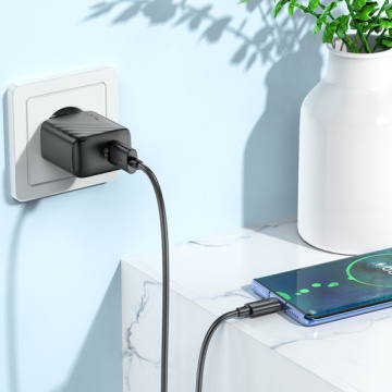 Incarcator Retea Hoco CS22A, PD30W, 1xUSB-C, FCP/AFC, negru - Img 3