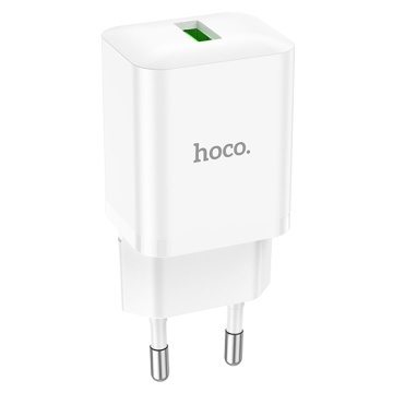Incarcator Retea Hoco N27, 20W, 1xUSB-C, PD, alb - Img 1