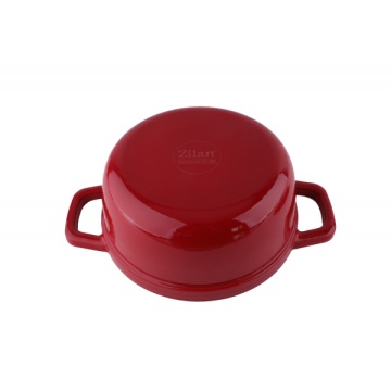 Oala Zilan ZLN0941, 22 cm, 2.6L, fier turnat sub presiune, 7 straturi, compatibila inductie, cuptor si masina de spalat vase - Img 5