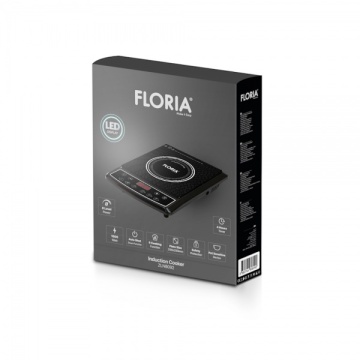 Plita cu inductie Floria ZLN8092, 1500W, 8 trepte de putere, 6 functii de gatire, timer 4 ore, oprire automata, afisaj digital - Img 3