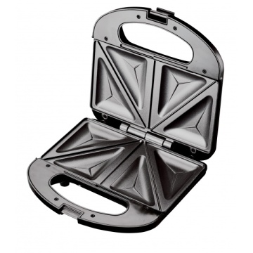 Sandwich maker Floria ZLN-4304, negru, 750W, placi triunghi antiaderente, compact, indicator luminos - Img 1