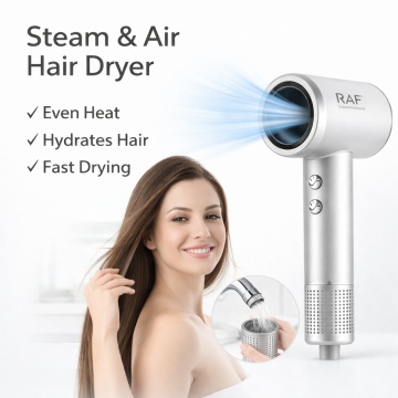 Uscator de Par Raf R4503, 1600W, 3 Viteze, Aer Rece si cald, Gri - Img 8