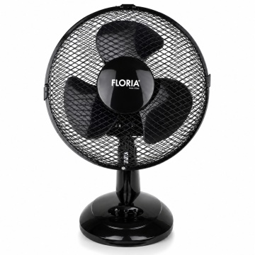 Ventilator de birou Floria ZLN1211 - 26cm, 25W, 2 viteze, oscilatie 90°, motor silentios