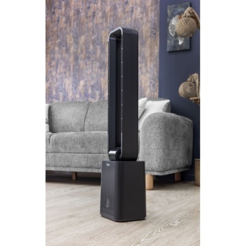 Ventilator turn Zilan ZLN1087, fara palete, 50W, Timer, display LED, telecomanda, design modern - Img 6