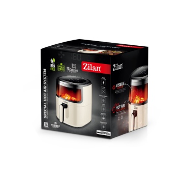 Zilan Friteuza cu aer cald ZLN9984, 1500 W, 5 L, 12 programe, crem - Img 4