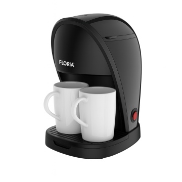 Aparat de facut cafea Floria ZLN9297 – 450W, 250ml, 2 cesti, filtru nailon, negru
