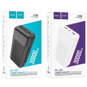 Baterie externa 30.000mAh, Hoco J72B, cu 2xUSB-A, afișaj LED, negru - Img 6