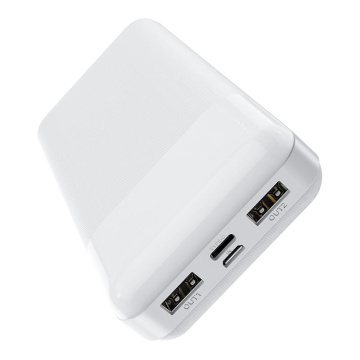 Baterie externa Hoco J72A, 20000mAh, 2xUSB-A, incarcare 10W, Alb - Img 1