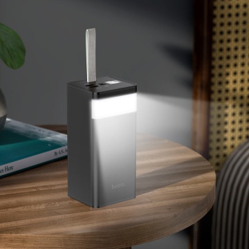 Baterie externa Hoco J86A, 50000mAh, 22.5W, USB-C PD, QC 3.0, LED, negru - Img 5