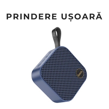 Boxa portabila 5W, Hoco HC22, Bluetooth 5.2, 5W, TWS, TF card, USB, albastru - Img 4