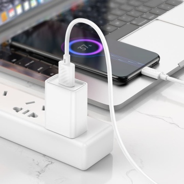 Cablu USB-A la MicroUSB, Hoco X88, 18W, 2.4A, 1m, alb - Img 3