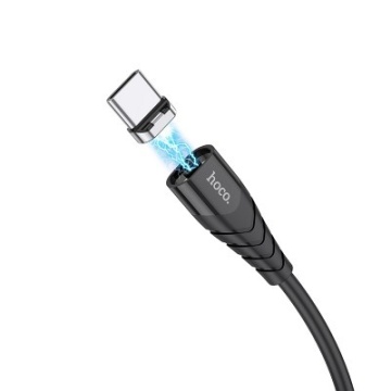 Cablu USB-A la USB-C, Hoco X63, 18W, 2.4A, 1m, negru - Img 2