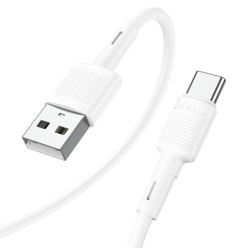 Cablu USB-A la USB-C, Hoco X83, 18W, 2.4A, 1m, alb - Img 1