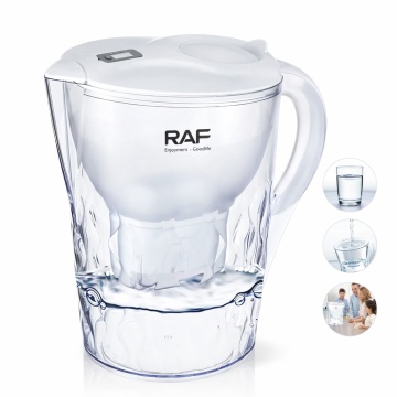 Cana Filtranta de Apa Raf R7503, Capacitatea 3.5L cu 3 Filtre Sistem Purificare, Alb-Transparent