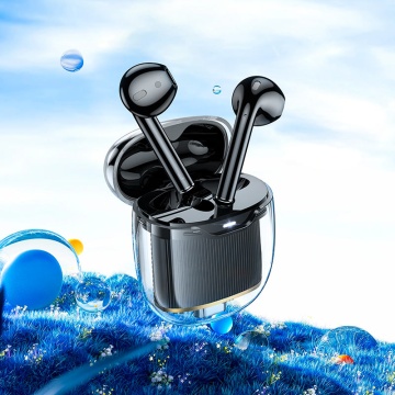 Casti Wireless Hoco EW52, Ear Buds, BT 5.3, 180h StandBy, 300mAh, Crystal, negru - Img 3