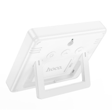Ceas electronic de interior, Hoco HX41, LCD crystal, 15" refresh time, alb - Img 4