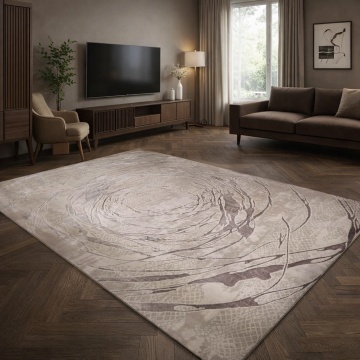 Covor Livario Elif Silky Soft Wave Crem Bej
