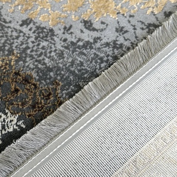 Covor Livario Granite Iran Lux Ardabil 6758 Gri Crem Persan - Img 7