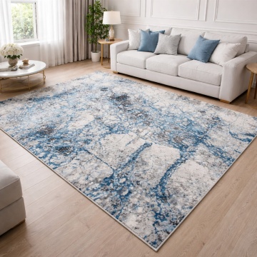 Covor Livario Milano Sandstorm Crem Turcoaz