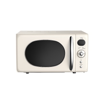 Cuptor cu microunde Zilan ZLN1245 RETRO, 20 L, 700 W, 6 trepte putere, 4 programe automate, functie dezghetare, afisaj digital, crem