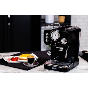 Espressor manual Zilan ZLN2991 – 1100W, 15 bar, 1.25L, design retro, negru - Img 4